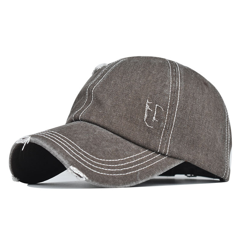 Men Dyed Washed Retro Cotton Hat New Plain Polo Style Baseball Ball Cap Women