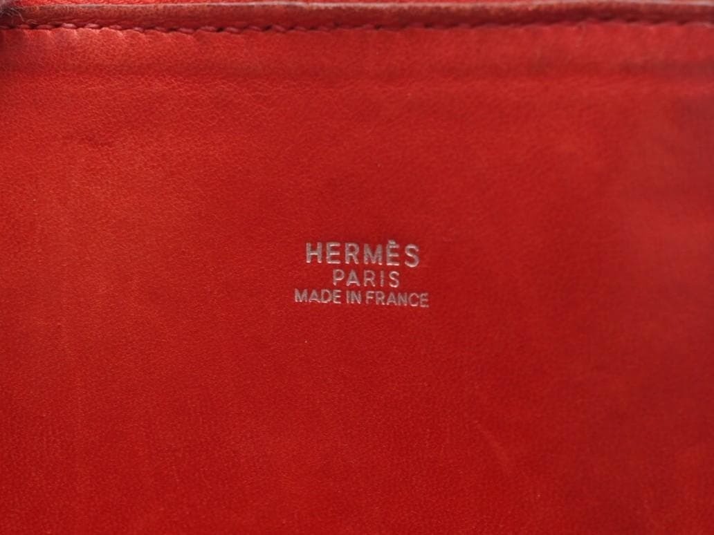 HERMES Bolide 31 Red Rouge Vif Hand Bag W 32cm x H 24cm x D 13cm Ladies