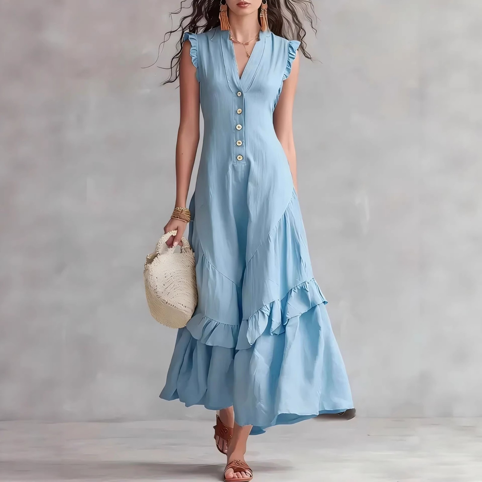 Elegant And Sophisticated Sleeveless Womens Dress