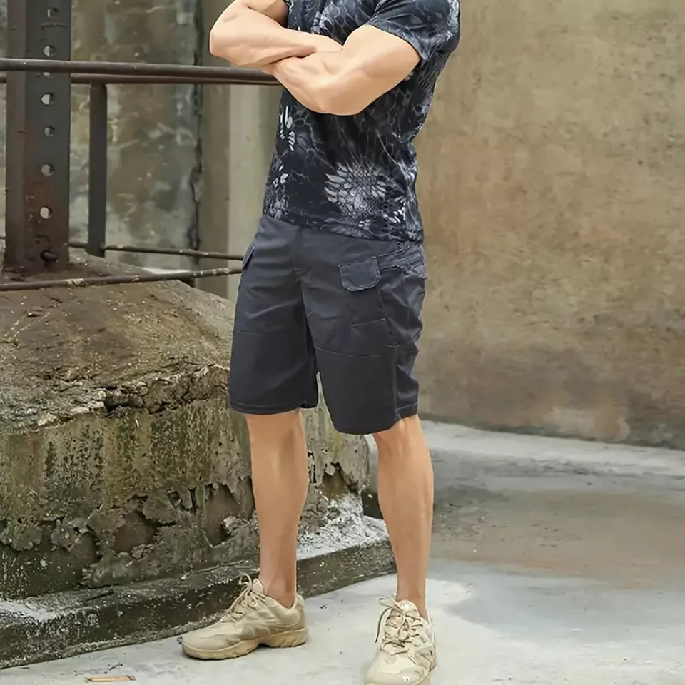 Mens Cargo Shorts Tactical Shorts Outdoor Waterproof Hiking Fishing Track Shorts