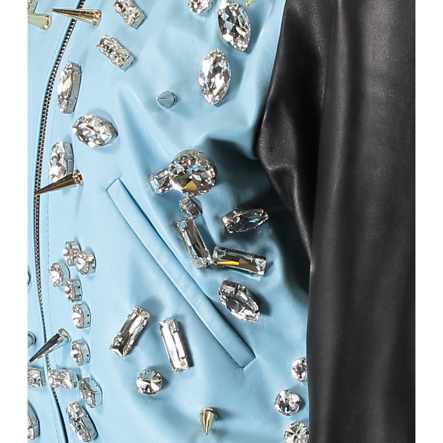 EMANUEL UNGARO Leather Varsity Jacket, UK 6 / IT 38 Made in Italy; RRP £3600