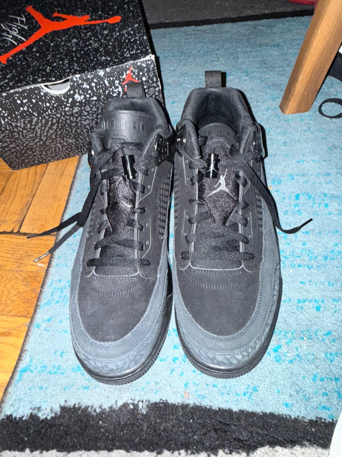 Jordan Spizike Low “Black Cat” NEW! Mens 14 FQ1759-001 Black Anthracite OG Box