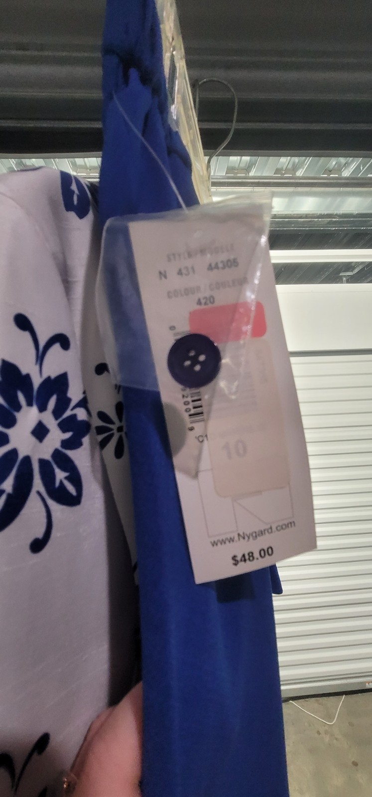 Tanjay Blue And White Skirt Suit