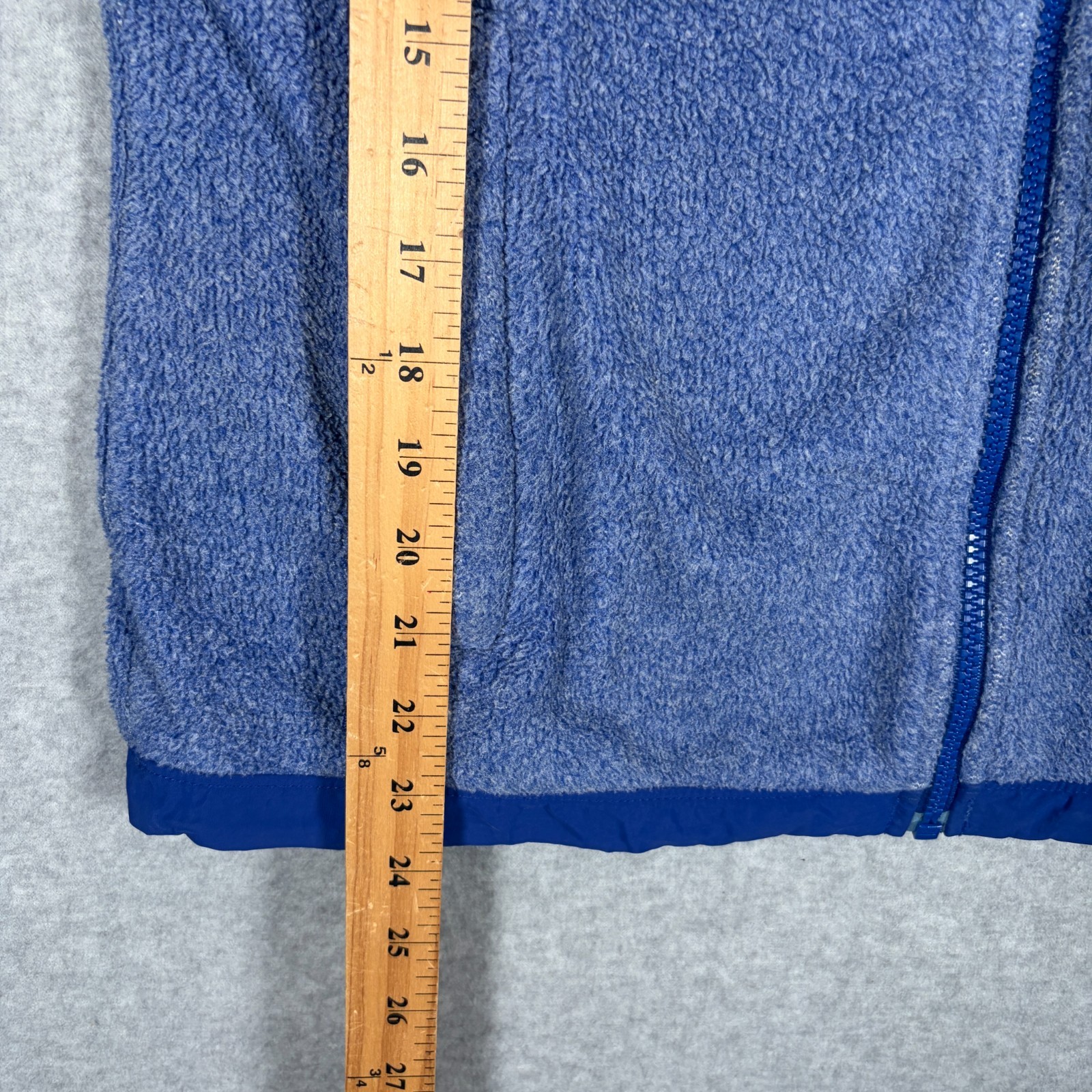 The North Face Denali Fleece Jacket Womens Small Blue Full Zip Mock Neck