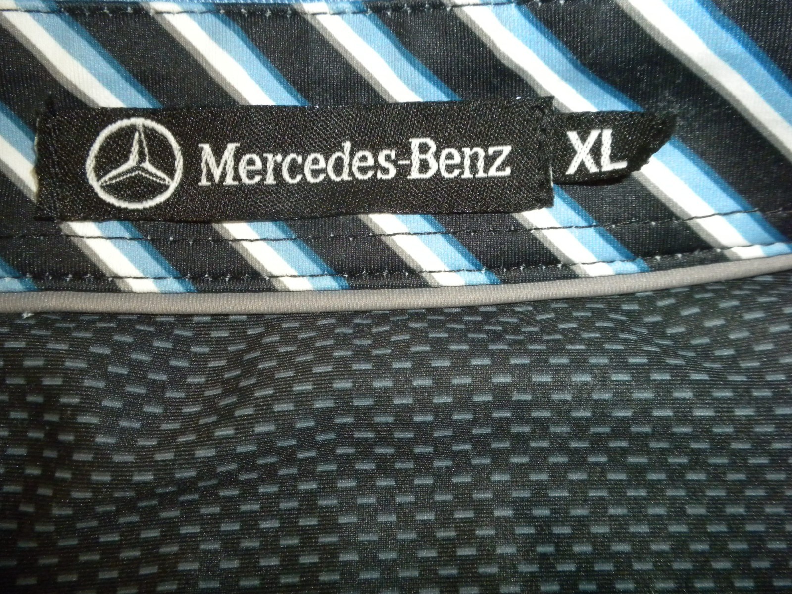 Mercedes-Benz Finn Ryan Polo Shirt Mens XL Blue Performance Logo Luxury Golf