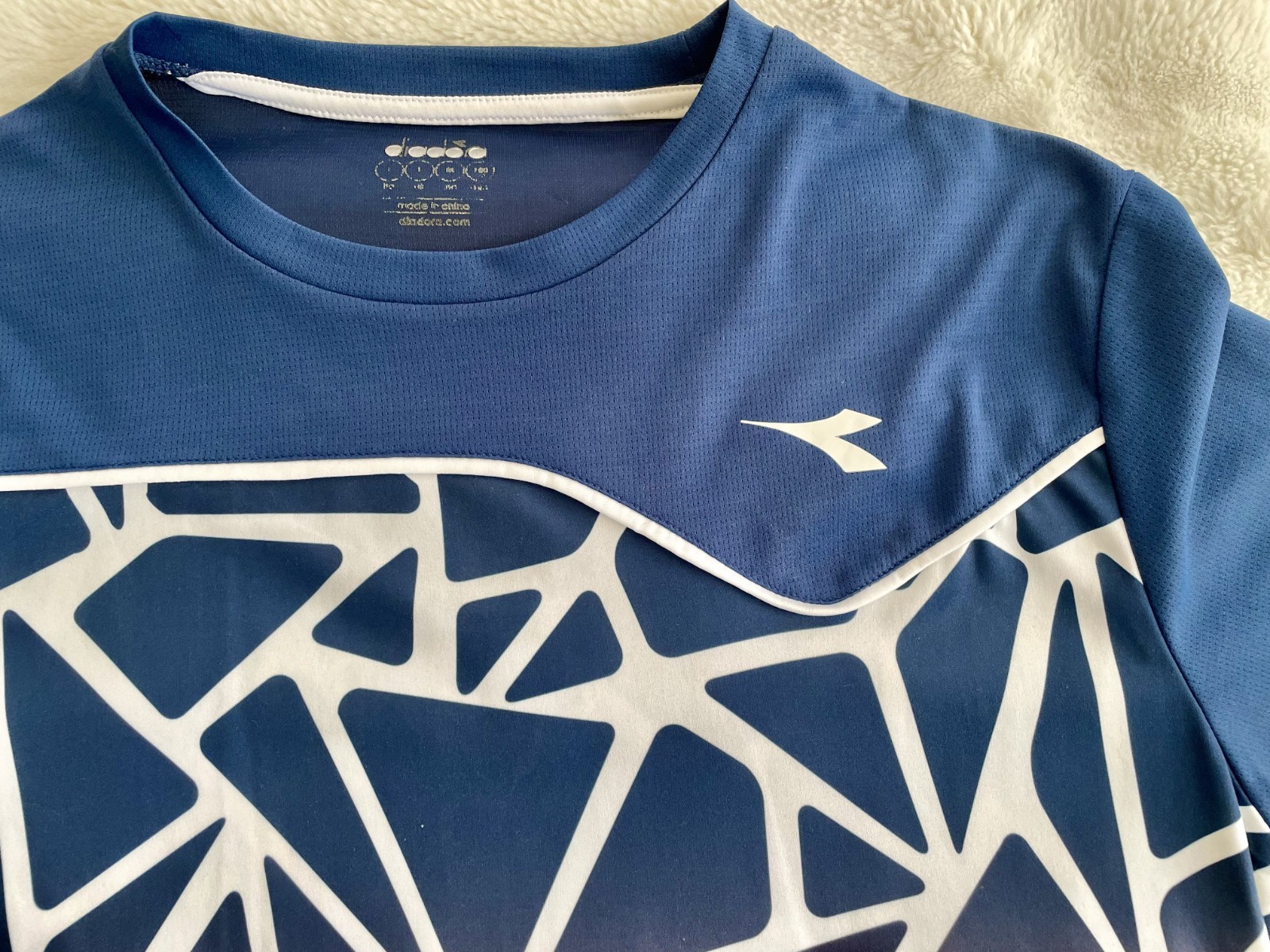 Diadora Men’s Short Sleeve Performance Tennis Shirt MEDIUM