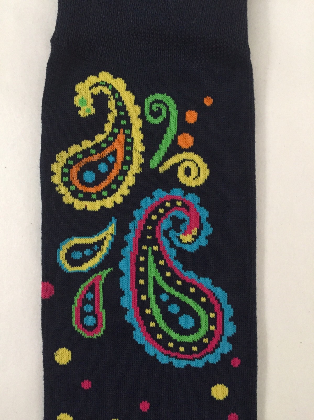 Mens Socks Gift Box Paisley Pattern Navy Blue Bandana Casual – Stocking Stuffer