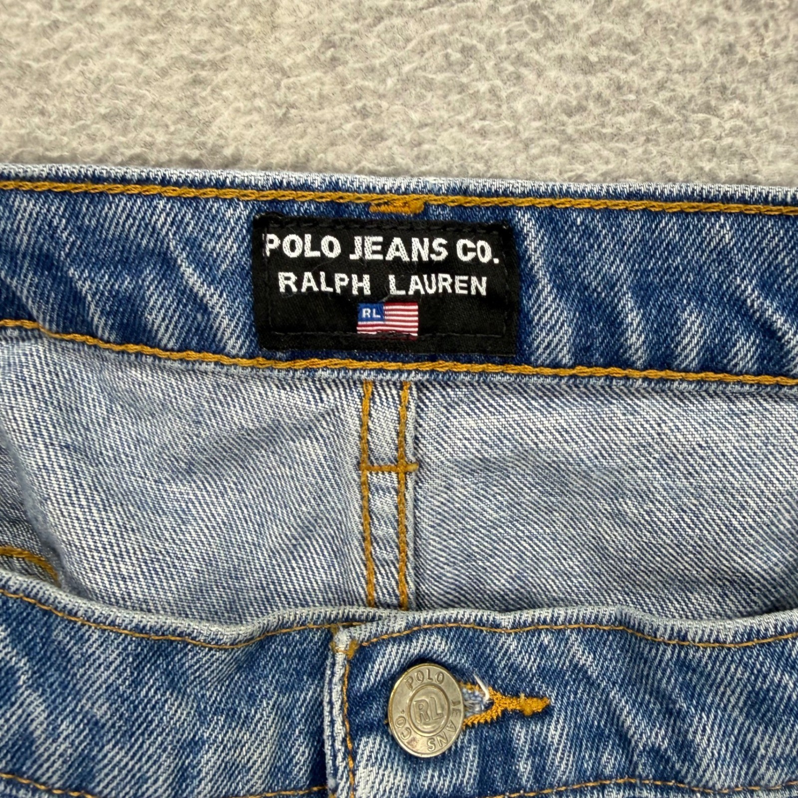 Polo Jeans Co Ralph Lauren Carpenter Jeans Mens 38×32 Blue Denim Pant Worker Y2K