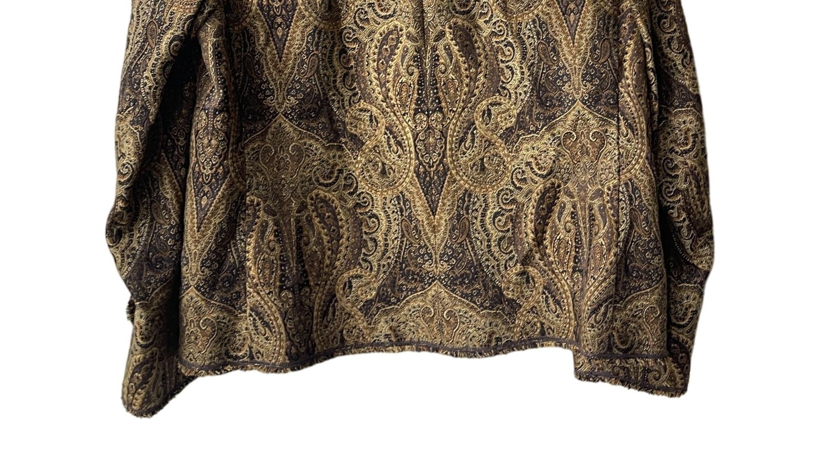 Jones New York Womens Tapestry Jacket 14W Paisley Baroque Regency Victorian