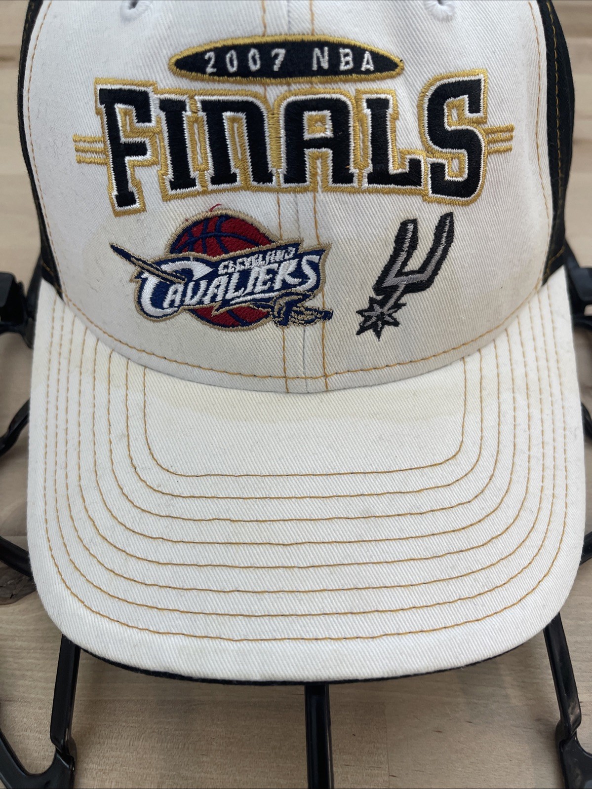 2007 NBA Finals Spurs vs. Cavaliers Adidas Adjustable Hat LeBron James 1st Final