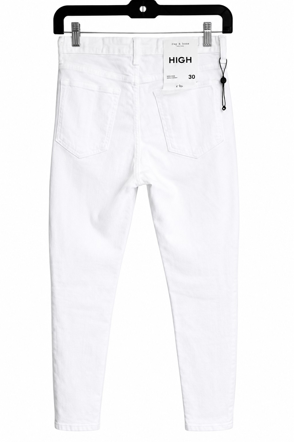 rag & bone Nina Jeans Women’s 30 White High Rise Ankle Skinny Quiet Luxury NWT