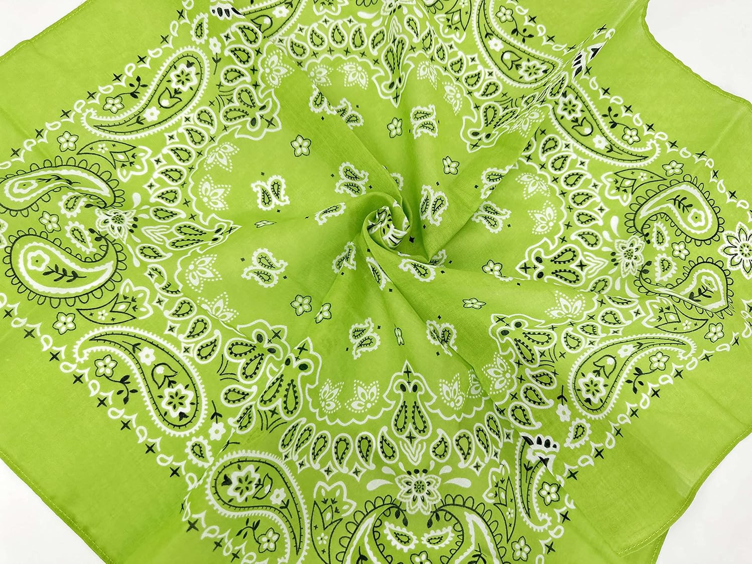 Single Pack Bandanas 60S Premium Cotton Soft Thin Handfeel Large Handkerchief fo