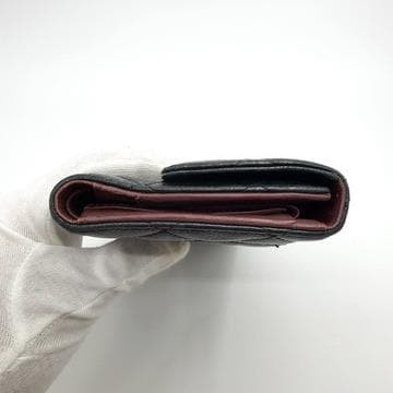 Chanel Caviar Skin Matelass Trifold Long Wallet CHANEL