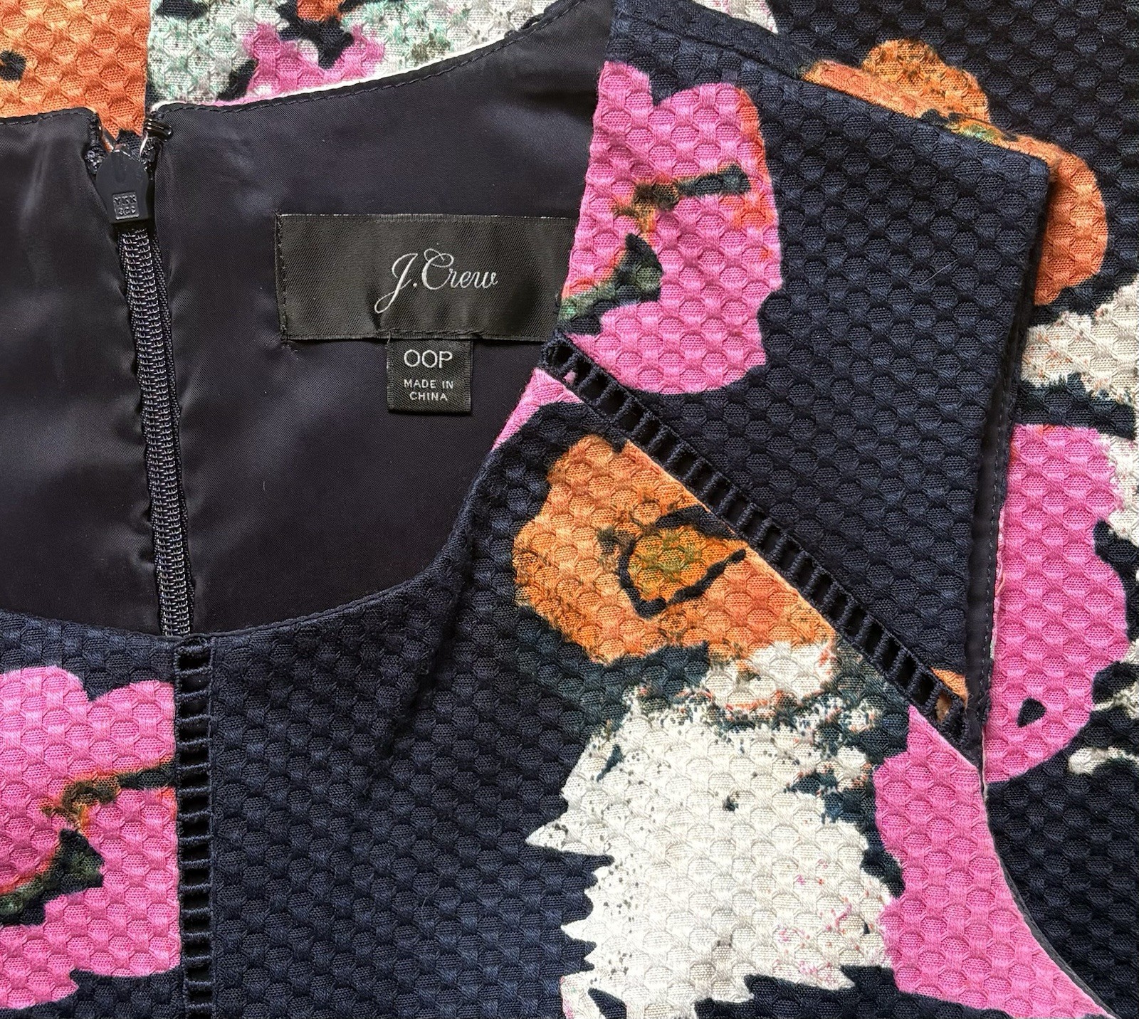 Women’s J.Crew Portfolio Petunia Floral Sleeveless Sheath Dress size 00P Petite