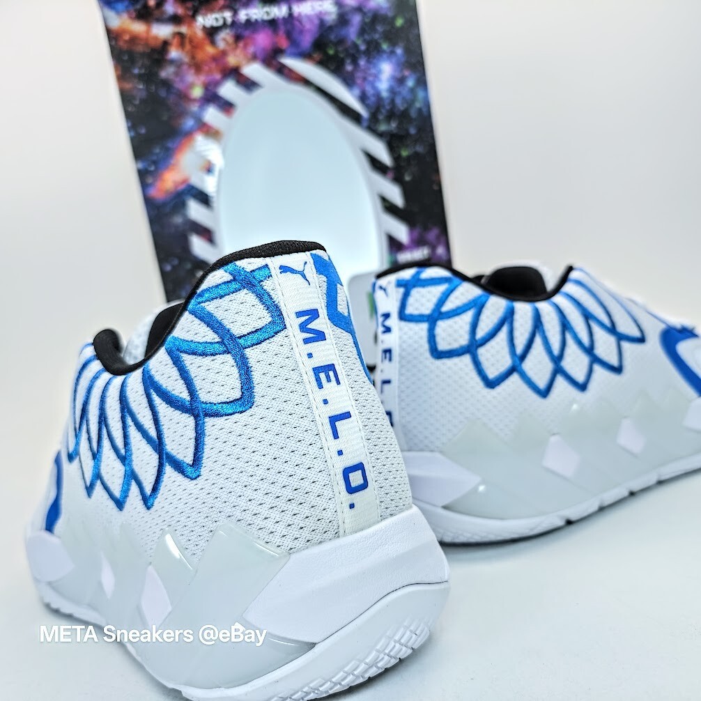 Puma MB.01 US 15 Men’s White Blue Black Basketball LaMelo Ball 376941 11 New
