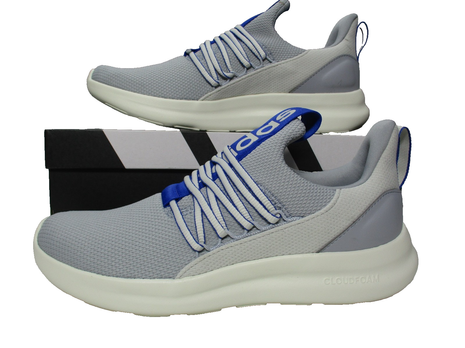 Adidas Lite Racer Adapt 7.0 Gray Blue Slip On Running Shoes Mens Sz 9