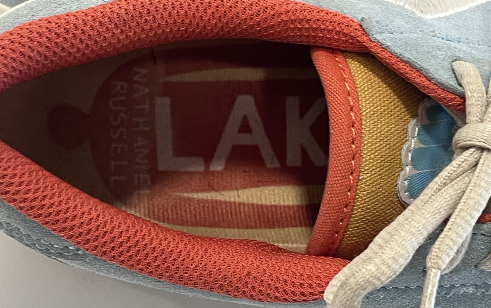 Men’s Lakai Manchester People Suede Skateboard Shoe Light Blue Size -8.5