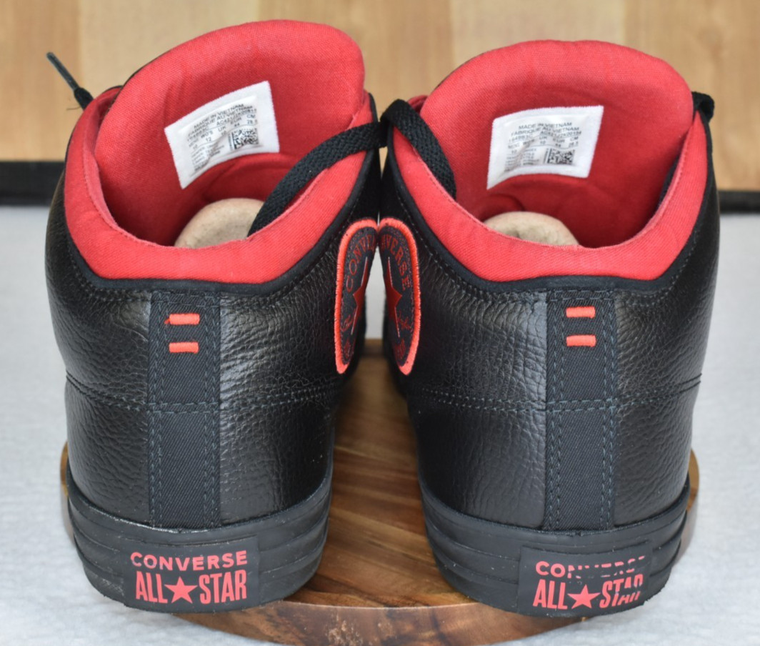 Converse CTAS High Street Hi Space Explorer Men Shoes 10 Black Red Casual Skate