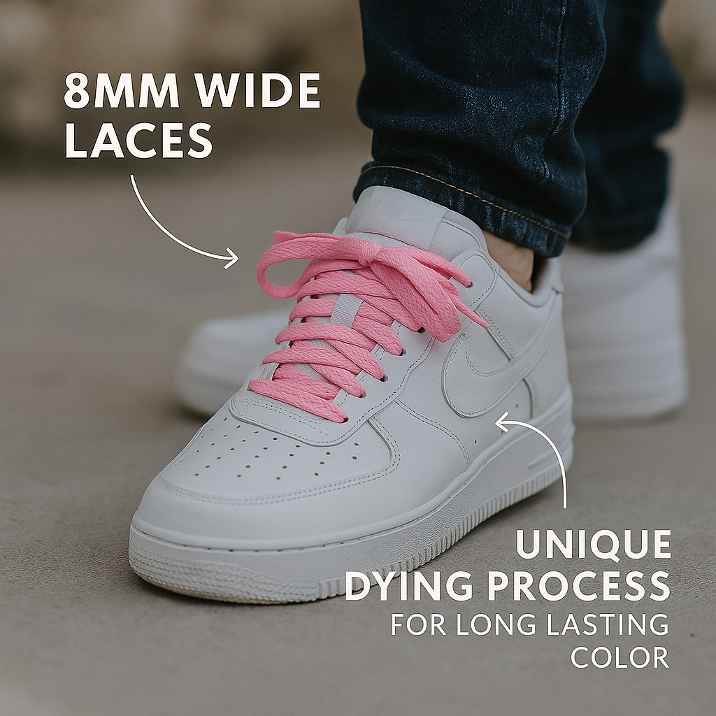 Premium Flat Sneaker Replacement shoe laces for Air Jordan , Air force , Dunk