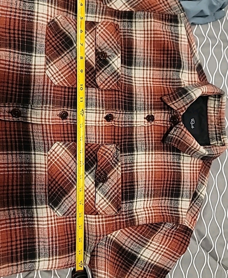 Rails Men’s Worthing Shirt Jacket – Crimson Raven Size L