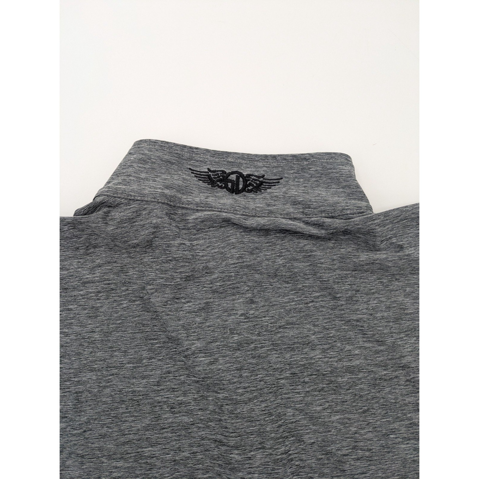 Straight Down Golf Pullover Crusher 1/4 Zip Jacket Men’s Large Gray Preppy