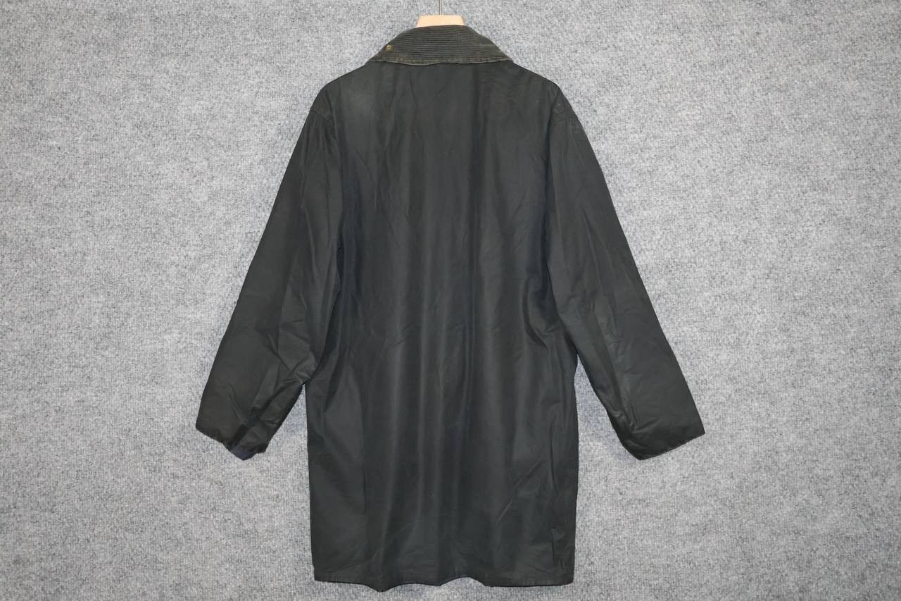 Vintage 90s Barbour Border Wax Jacket Men’s C42 / 107CM Black Made in England