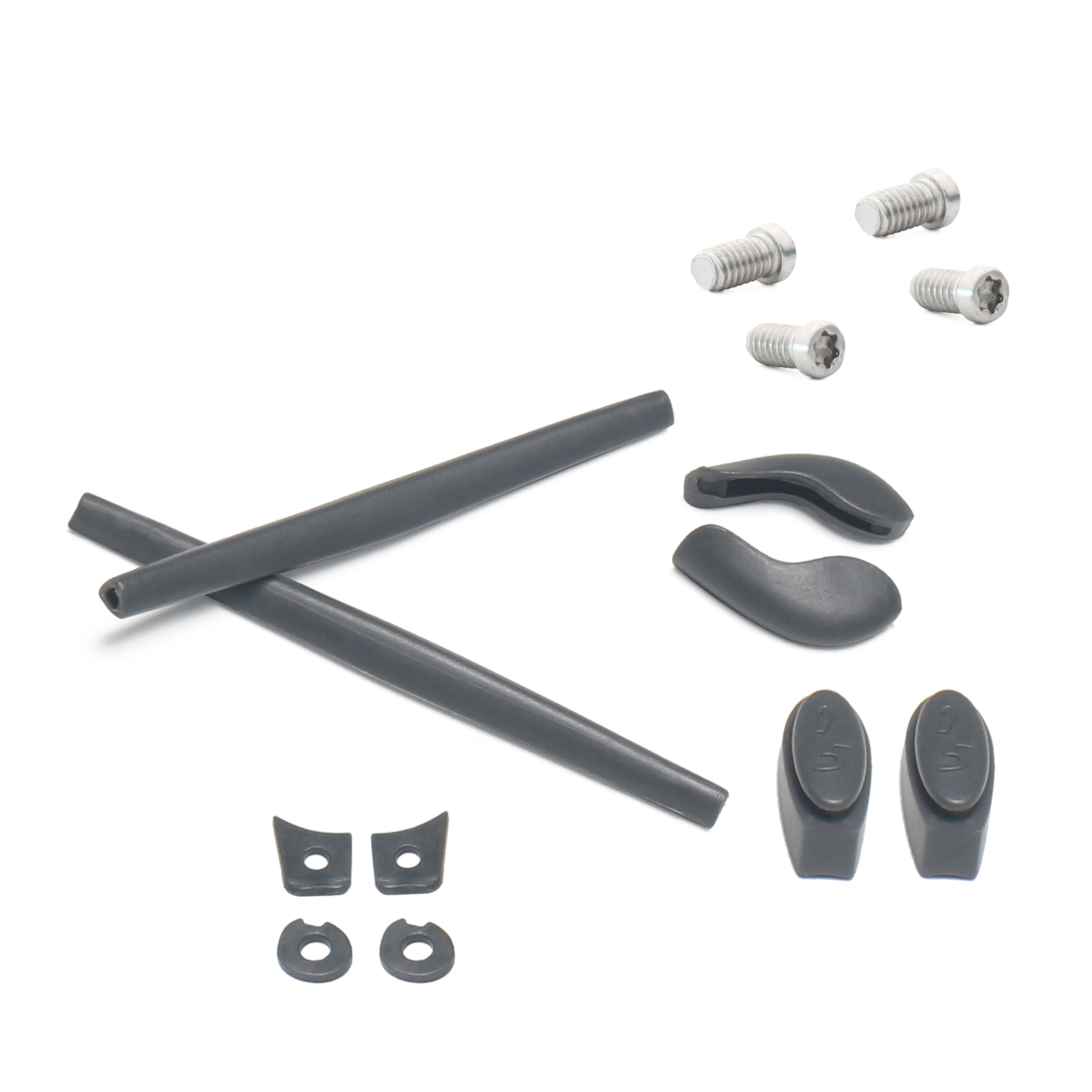 Gray Replacement Silicon Rubber Kits & 4Pcs T6 Screw for-Oakley Juliet Sunglass