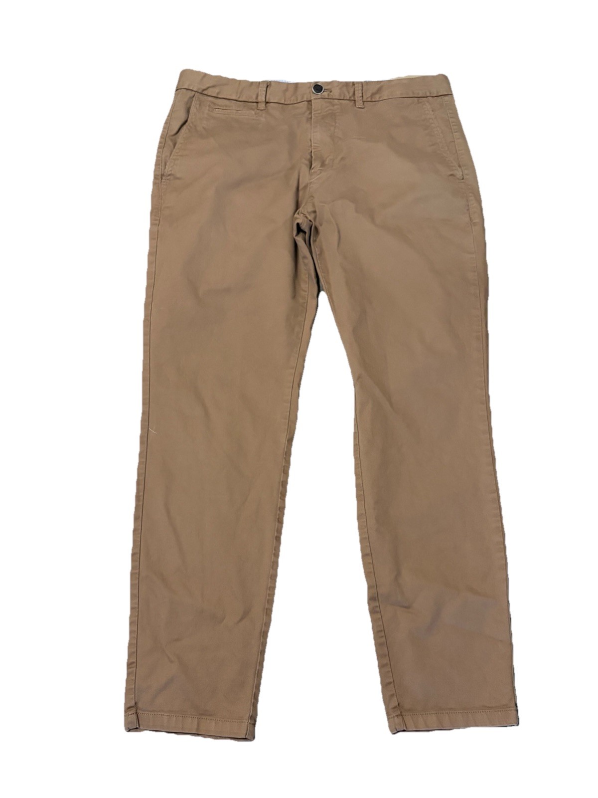 Perk Mens 34×30 Feel Good Chino Slim Stretch Smooth Oak Preppy Business Twill