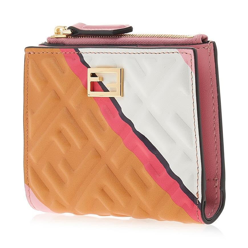 FENDI Women’s FF Logo Medium Bifold Wallet 8M0447 AK2K F0W52