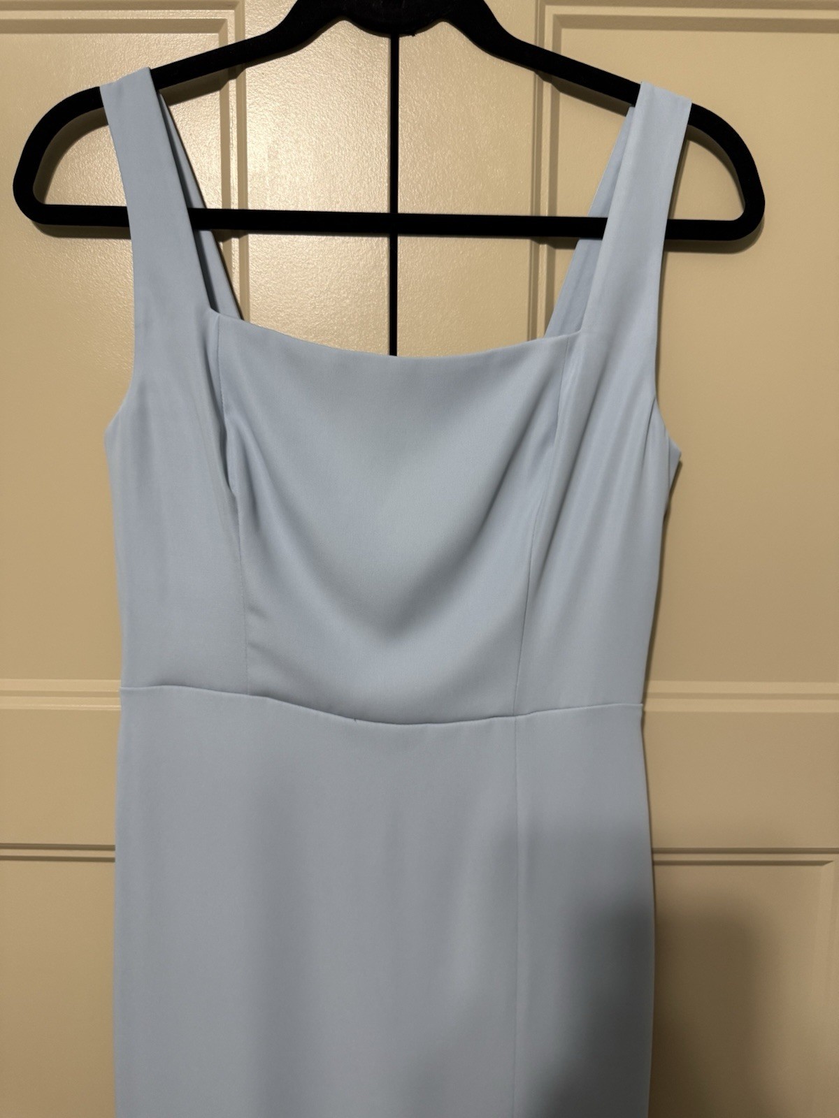 Babaton ’90s Slit Satin Midi Dress from Aritzia in Dew Blue Size 6