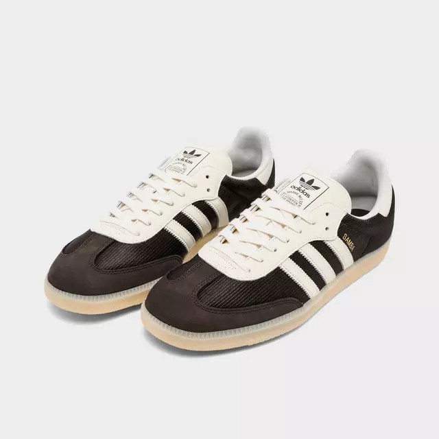 MENS ADIDAS SAMBA OG IH6843 AURORA COFFEE/CREAM WHITE/SAND STRATA SNEAKER-SIZE 5
