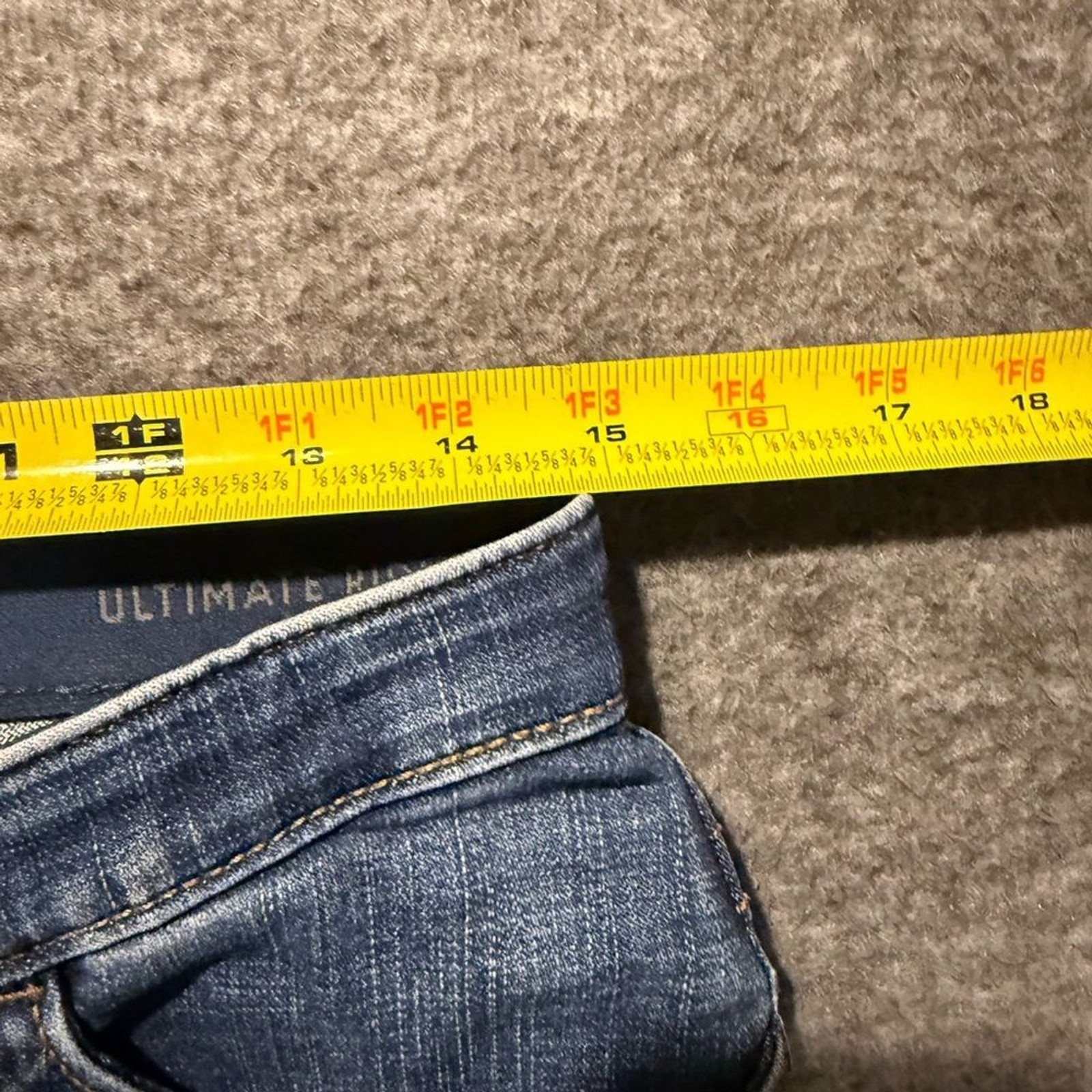 Wrangler Willow Ultimate Riding Jean women 7×34 (fit 30×32.5) blue Mid Rise