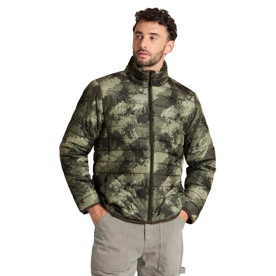 Goodfellow & Co Men’s Green Camo Water Resistant Puffer Jacket Size XL
