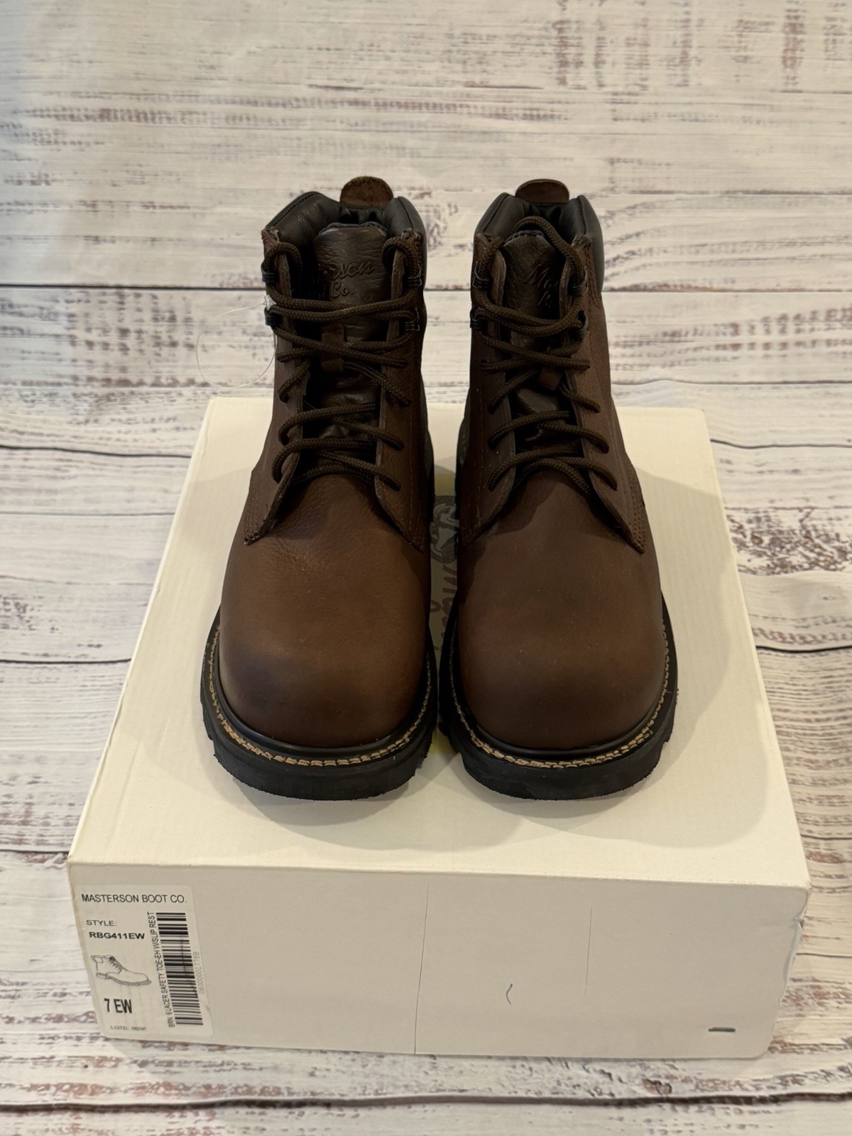 NEW Masterson RBG411 Mens 7EW Composite Toe Safety Boot. EH Rating ASTM F2413-18