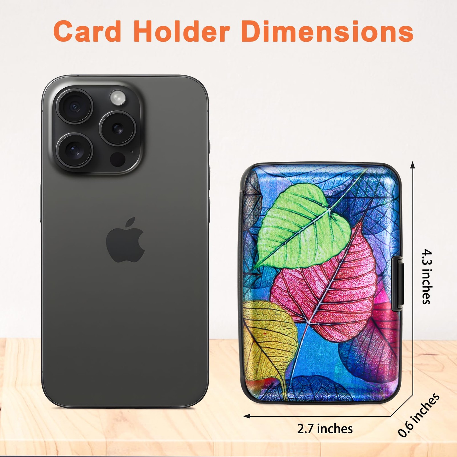 Credit Card Holder RFID Blocking, Aluminum Alloy Hard Case Small Business Metal