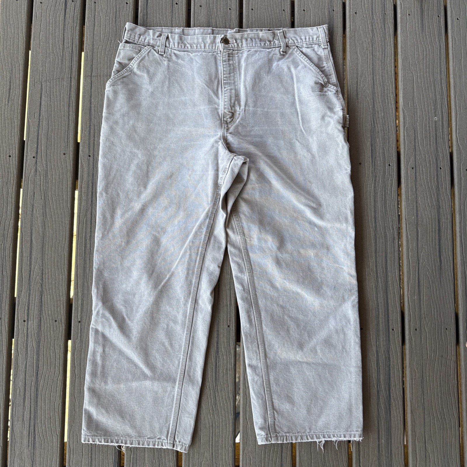 Carhartt MENS 42×29 B11 DES ‘Desert’ Canvas Dungaree Carpenter Work Pants USA