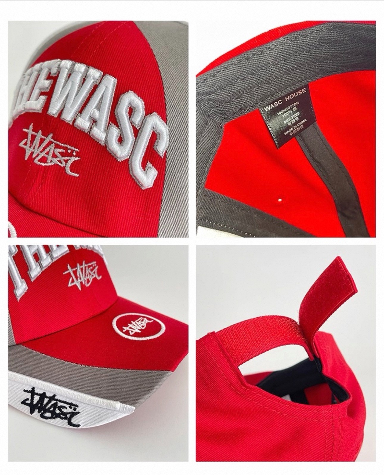 Adjustable Embroidered Baseball Cap Curved Brim Streetwear Casual Sport Hat