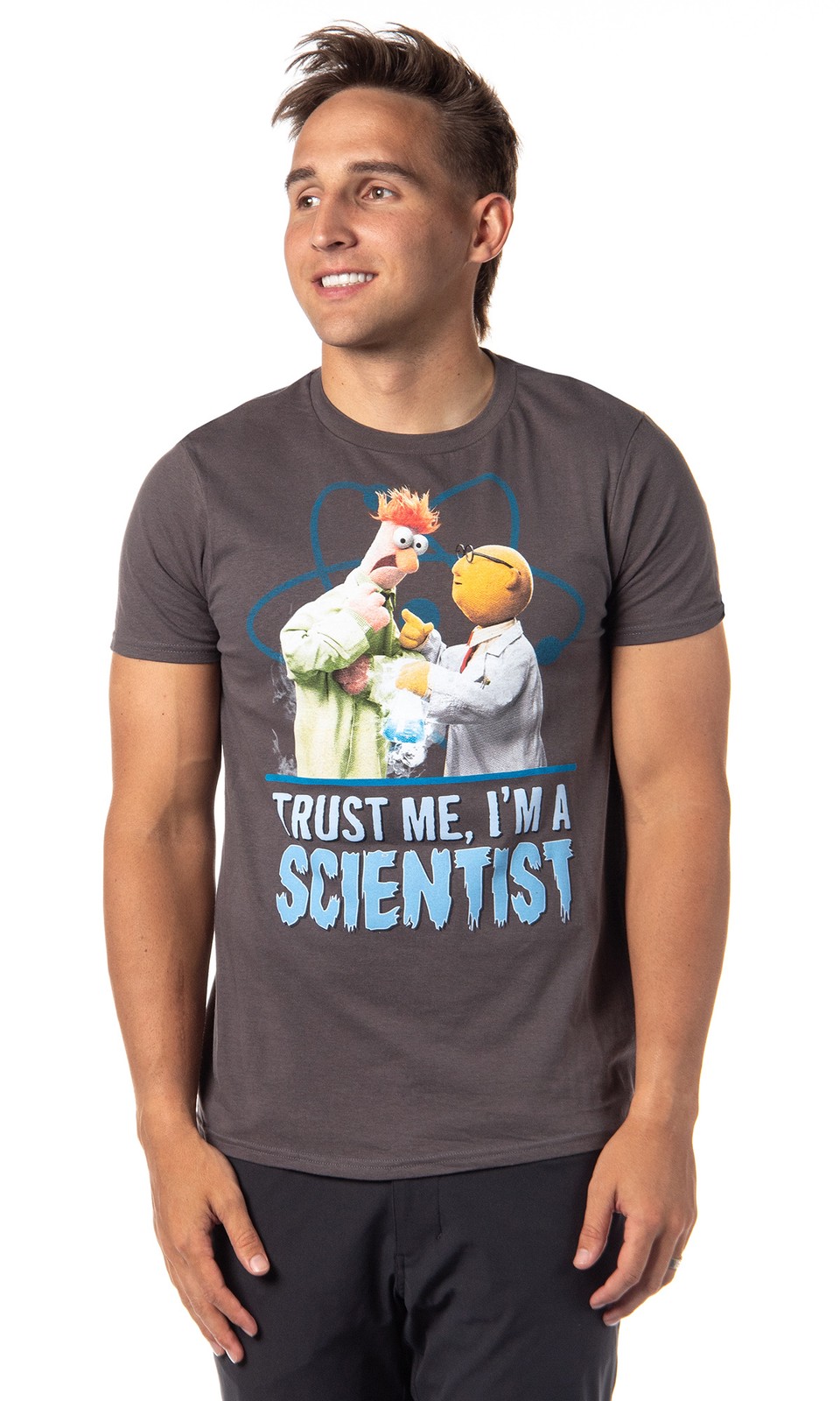 Disney The Muppets Trust Me I’m A Scientist Beaker T-shirt Small Charcoal Adult