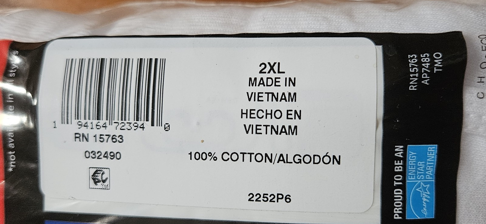 HANES TAGLESS 6 BRIEFS 100% cotton flex waistband full rise men 2XL breathable