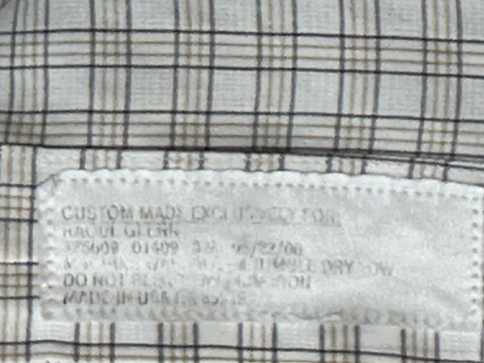 Corporate Image Tom James Check Tailored Oxford Brown Men XL