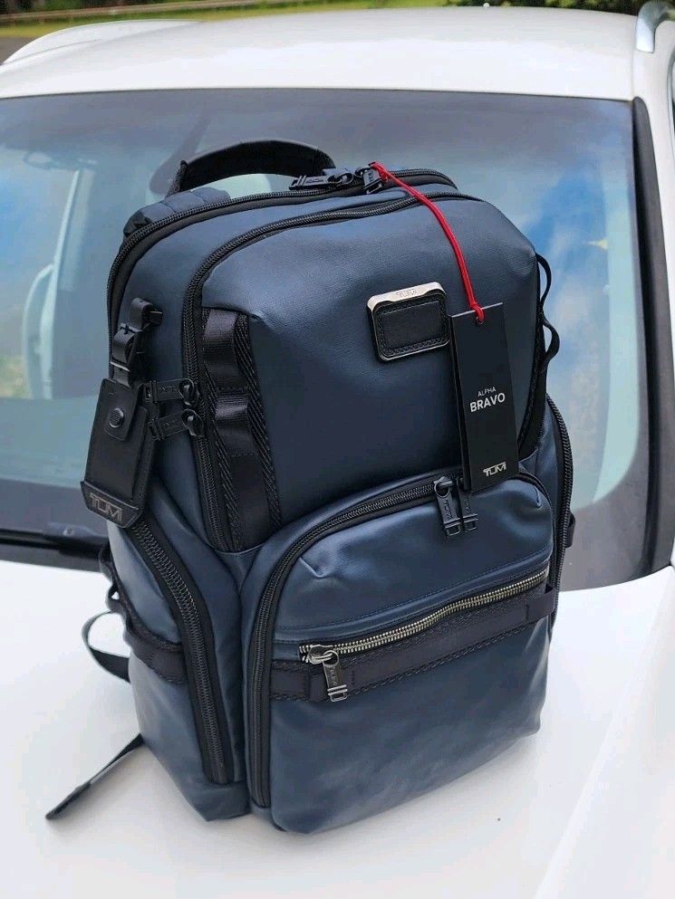New W/ Tags TUMI ALPHA BRAVO SEARCH Backpack Navy