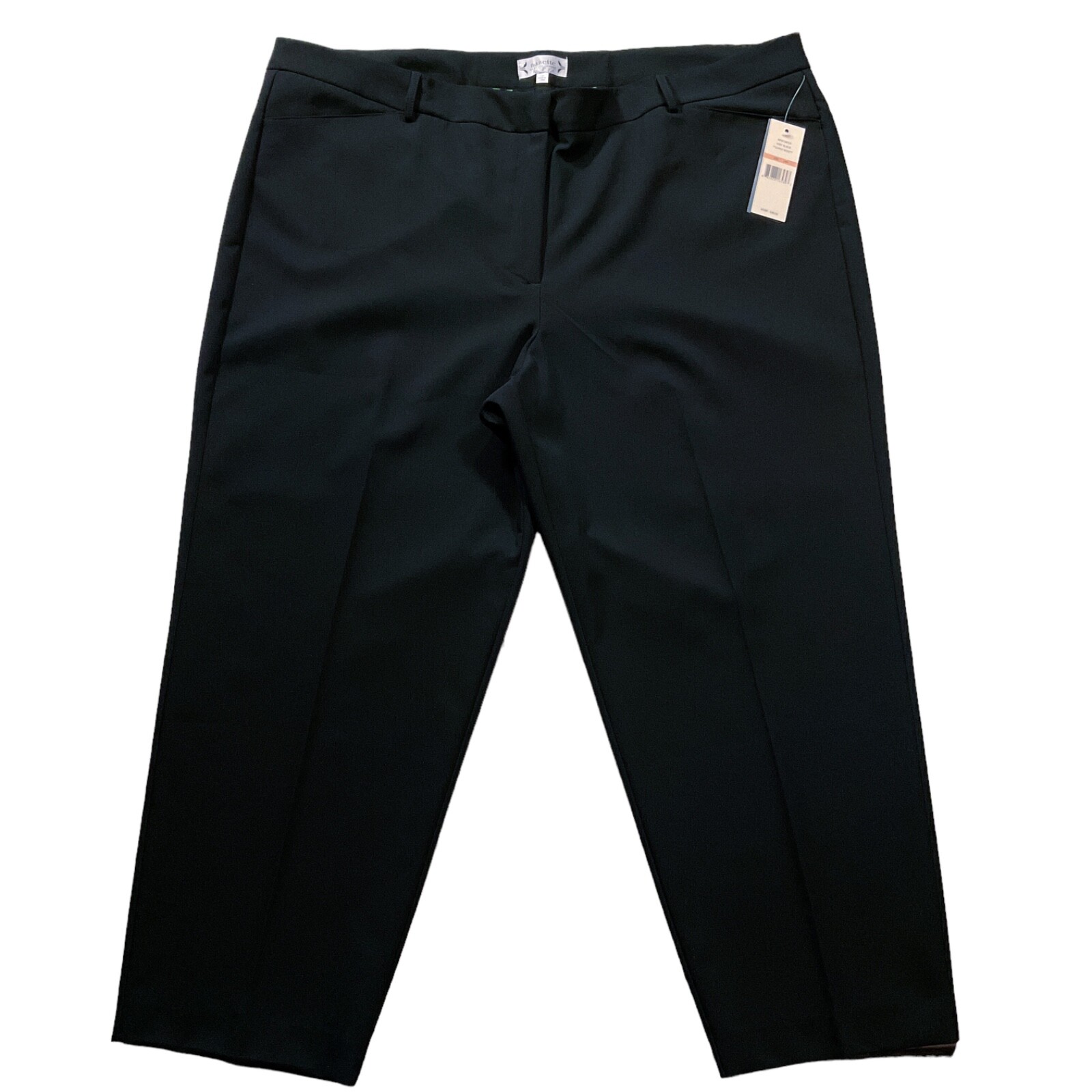 Nanette Lepore Womens Pants sz 24W new nwt $98 Black Career Dress Ankle x27″ ins