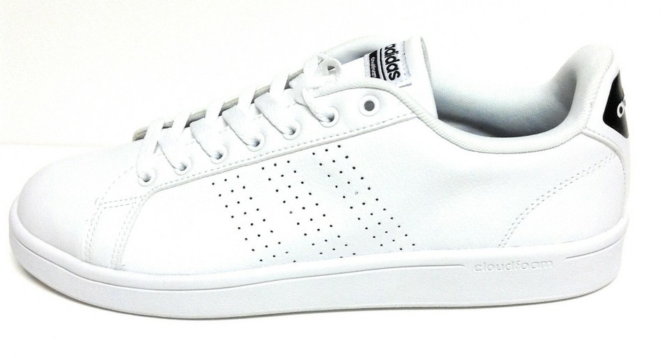 Adidas CF Cloudfoam Advantage White Black Sneakers Women Shoes Size 7.5 New