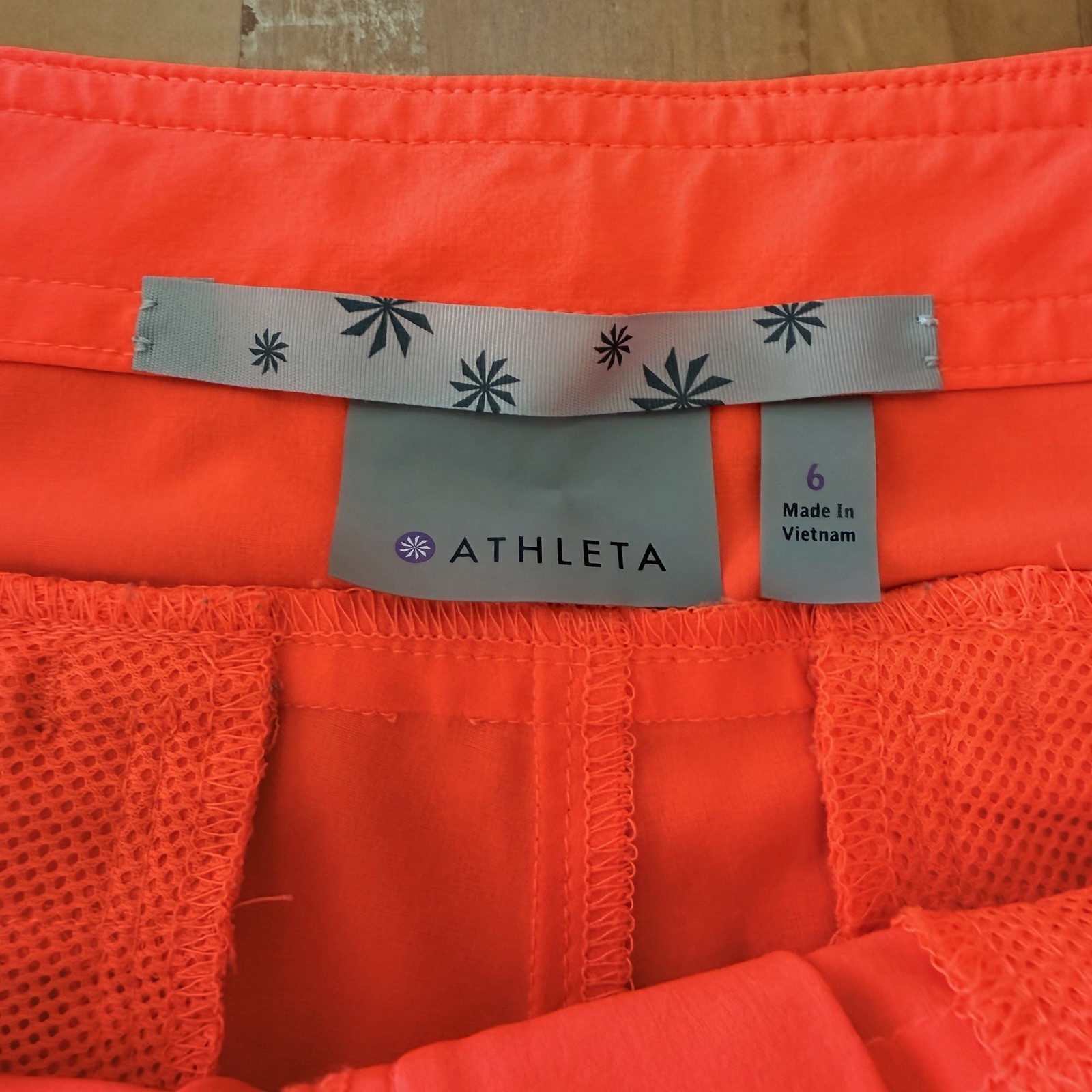 2 Athleta Shorts Magenta Lace Up Board & Orange Snap Closure Shorts Sporty