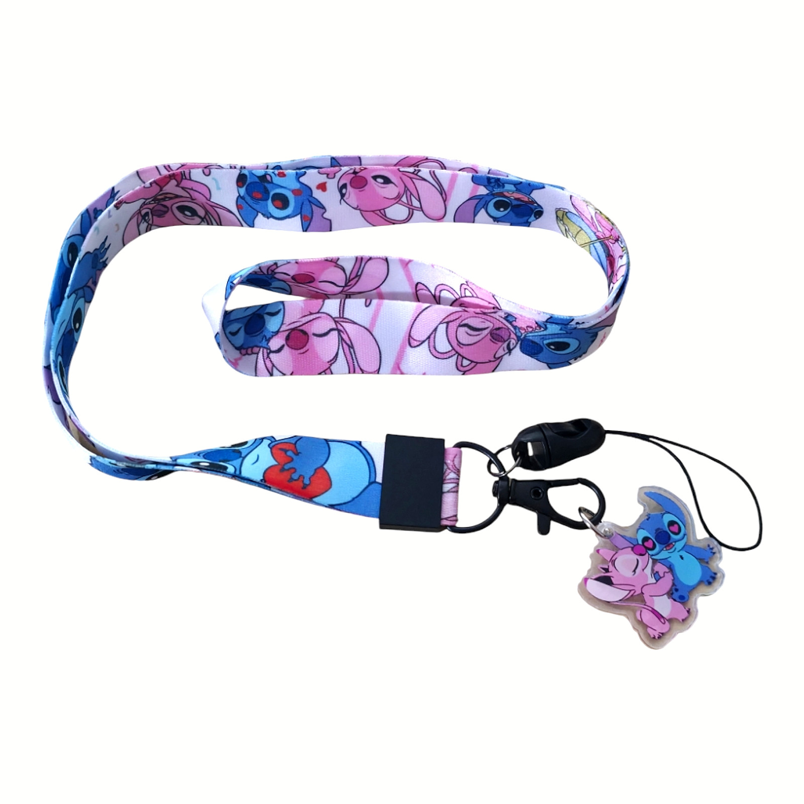 Disney Stitch Lilo And Stitch Cartoon Character Colorful Lanyard ID Badge Holder
