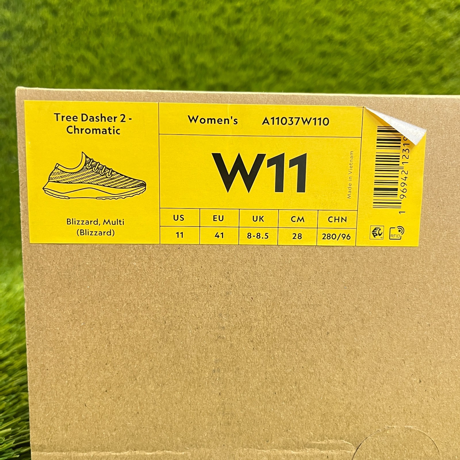 Allbirds Tree Dasher 2 Womens Size 11 Blizzard Athletic Running Shoes Sneakers
