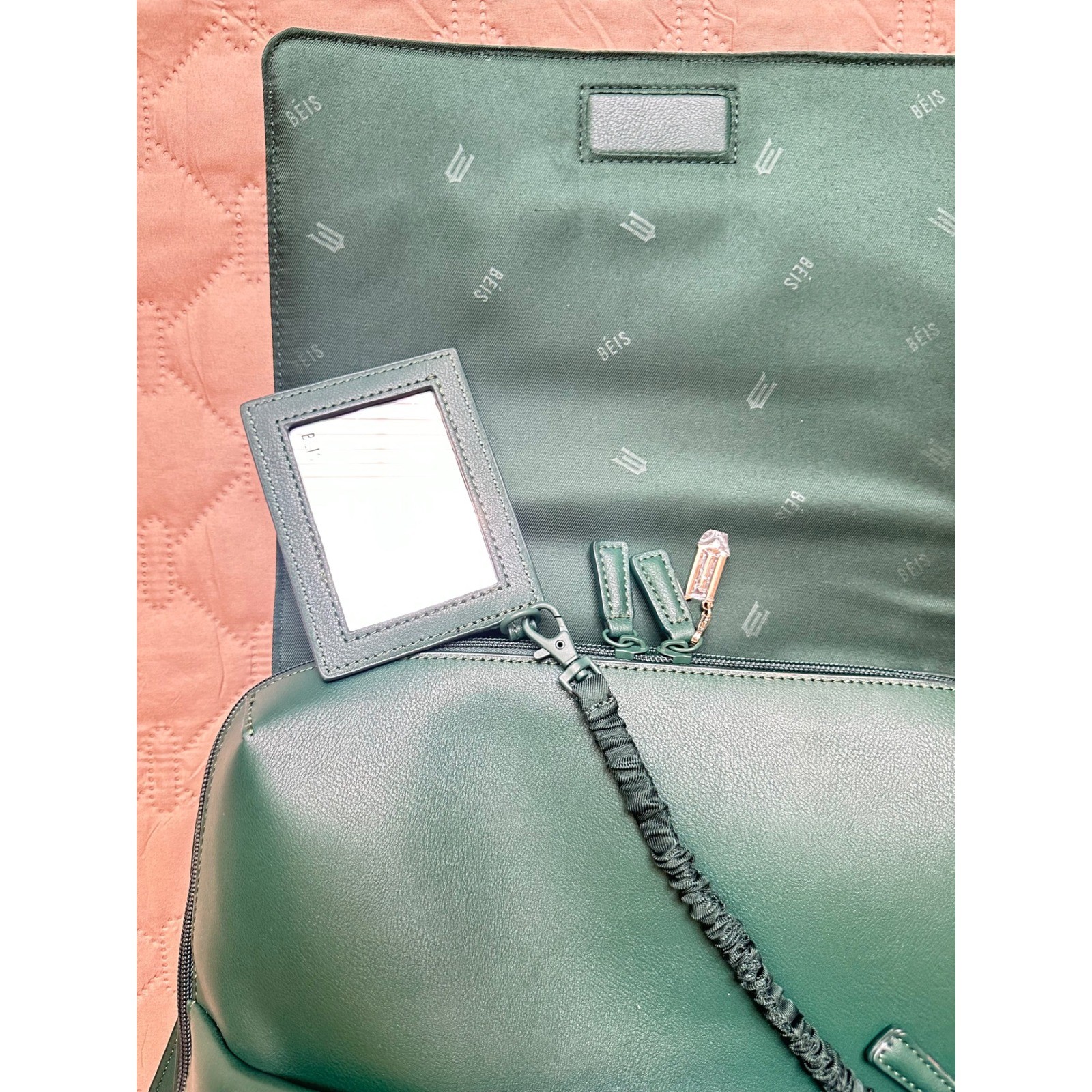 BEIS x Wicked The Expansion Backpack Elphaba Green Vegan Leather Travel Bag