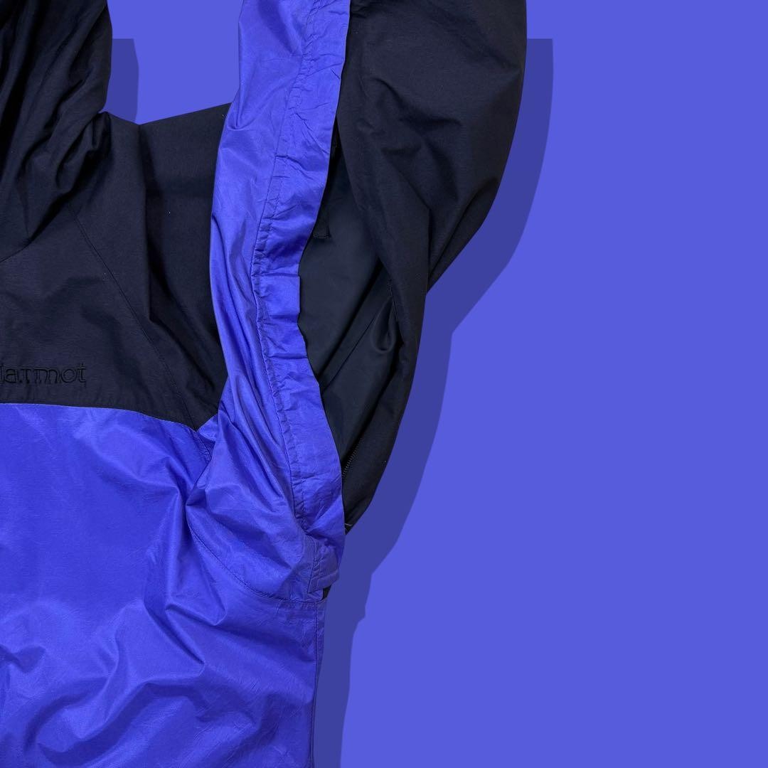80s Marmot Gore-Tex Mountain Parka 2-Tone Purple Black Vintage M