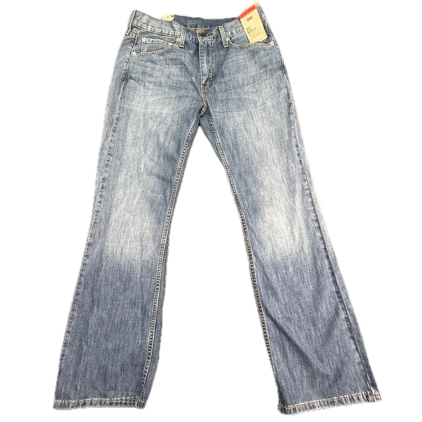 Levi’s 527 Slim Bootcut Jeans Men 32×30 Blue Medium Wash Denim Cotton 055270175