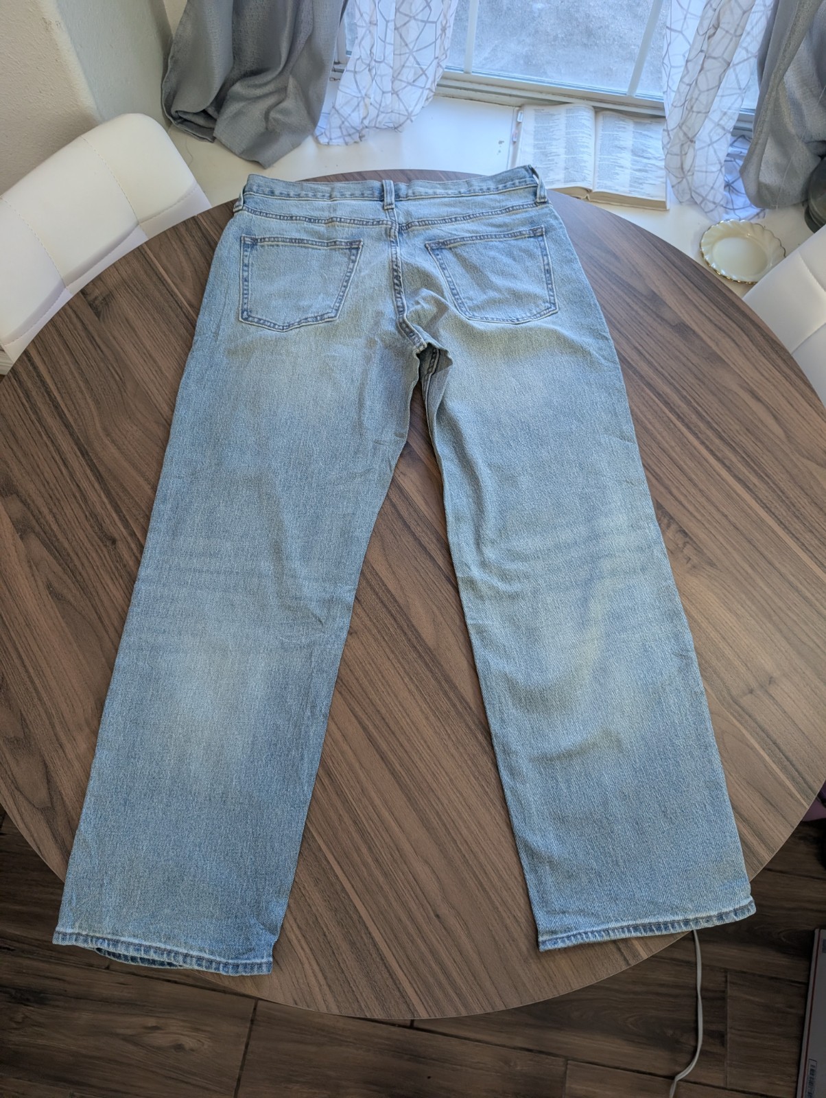 Old Navy Loose Fit Jeans Men’s 33×30 Light Wash Straight Leg Denim Pants